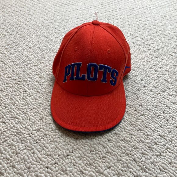 Nike Jason Kidd Hat Cap Fitted 7-3/4 Orange Joseph Pilots High School Air Jordan - Picture 1 of 14